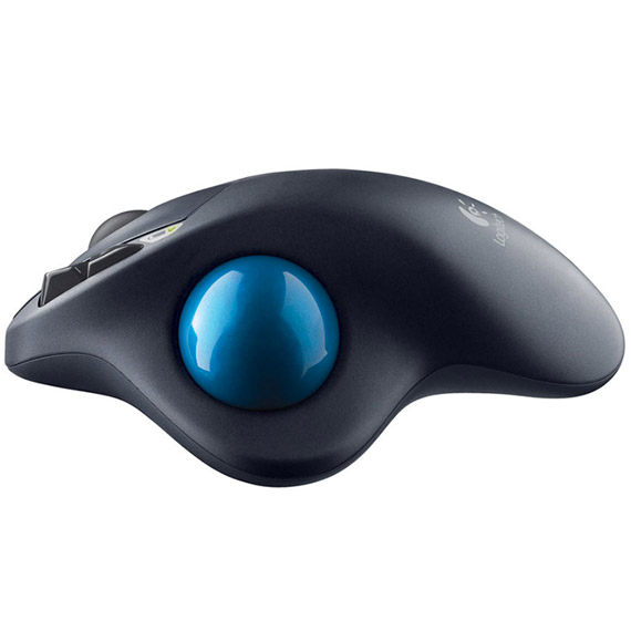 Logitech M570 Wireless Trackball Mouse – Ergonomic Design with Sculpted  Right-Hand Shape, Compatible with Apple Mac / Microsoft, USB Unifying