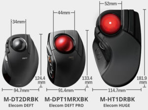 Elecom compare size DEFT and HUGE