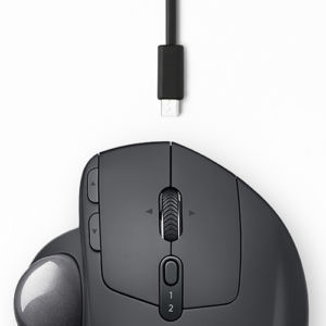 Logitech MX ERGO Wireless top cable